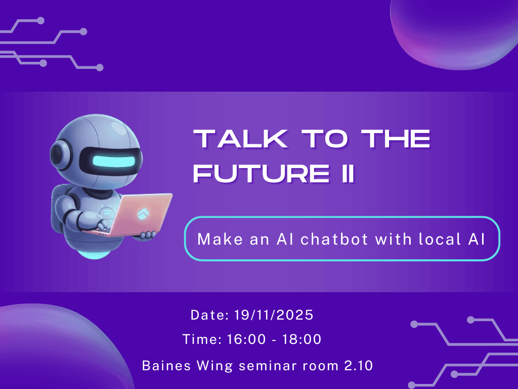 Talk to the Future II: Make an AI chatbot with local AI